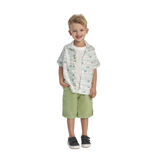 CONJUNTO CURTO ACONCHEGO BARQUINHO VERDE