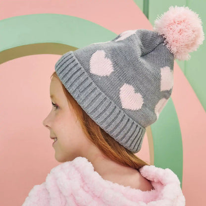 GORRO CINZA CORACOES