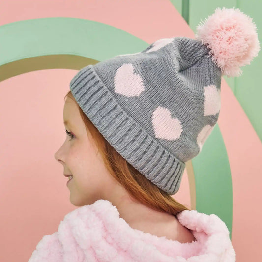 GORRO CINZA CORACOES