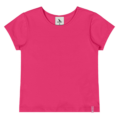BLUSA MANGA CURTA EM COTTON FRAMBOESA/LILAS/PRETO
