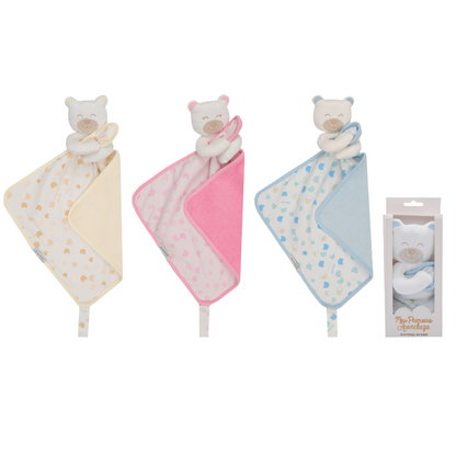 NANINHA ACONCHEGO URSO ROSA/CREME/AZUL