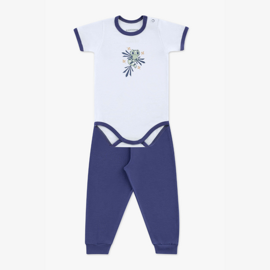 CONJUNTO DE BODY MODAL AZUL NAVY SALAMANDRA