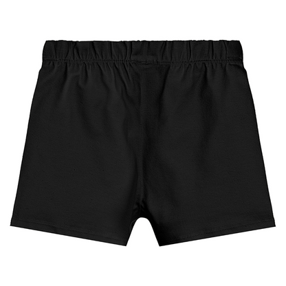 SHORT EM COTTON ROSA/PRETO/NATURAL