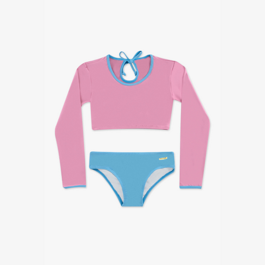 CROPPED COM CALCINHA LIGHT ROSA FLAMINGO