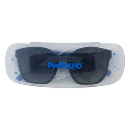 OCULOS DE SOL INFANTIL FLEXIVEL TAM UNICO UNISSEX PIMPOLHO PRETO/AZUL